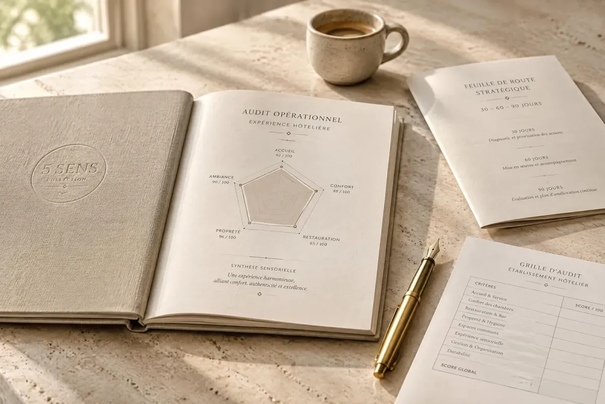 Les livrables de l'audit 5 Sens Collection